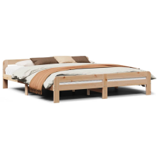 vidaXL tömör fenyőfa ágy matrac nélkül 200 x 200 cm (855460) ágy és ágykellék