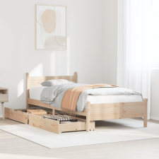 vidaXL tömör fenyőfa ágy matrac nélkül 75 x 190 cm ágy és ágykellék