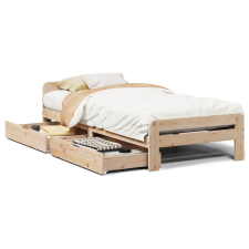 vidaXL tömör fenyőfa ágy matrac nélkül 75 x 190 cm (3309062) ágy és ágykellék