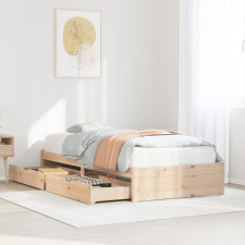 vidaXL tömör fenyőfa ágy matrac nélkül 90 x 200 cm ágy és ágykellék