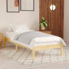 vidaXL tömör fenyőfa ágykeret 100 x 200 cm ágy és ágykellék