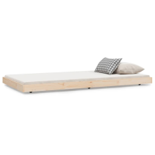 vidaXL tömör fenyőfa ágykeret 100 x 200 cm (823489) ágy és ágykellék
