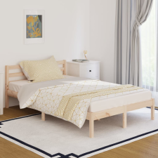 vidaXL tömör fenyőfa ágykeret 120 x 200 cm ágy és ágykellék