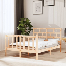 vidaXL tömör fenyőfa ágykeret 140 x 190 cm ágy és ágykellék