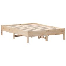 vidaXL tömör fenyőfa ágykeret 140 x 190 cm (842714) ágy és ágykellék