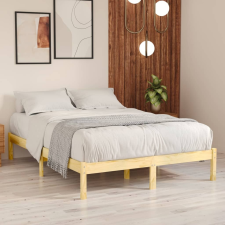 vidaXL tömör fenyőfa ágykeret 140 x 200 cm ágy és ágykellék