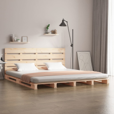 vidaXL tömör fenyőfa ágykeret 140 x 200 cm ágy és ágykellék