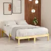 vidaXL Tömör fenyőfa ágykeret 140x190 cm
