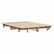 vidaXL tömör fenyőfa ágykeret 150 x 200 cm (850656) ágy és ágykellék