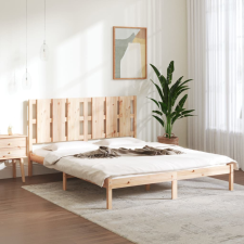 vidaXL tömör fenyőfa ágykeret 160 x 200 cm ágy és ágykellék