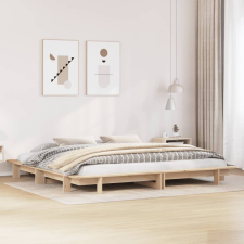 vidaXL tömör fenyőfa ágykeret 200 x 200 cm ágy és ágykellék
