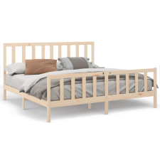 vidaXL tömör fenyőfa ágykeret 200x200 cm (3106723) ágy és ágykellék