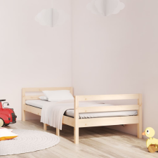 vidaXL tömör fenyőfa ágykeret 75 x 190 cm ágy és ágykellék
