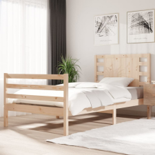 vidaXL Tömör fenyőfa ágykeret 90 x 190 cm (3FT Single) ágy és ágykellék