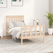 vidaXL tömör fenyőfa ágykeret fejtámlával 100 x 200 cm ágy és ágykellék