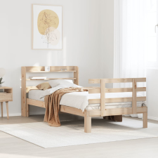 vidaXL tömör fenyőfa ágykeret fejtámlával 100 x 200 cm ágy és ágykellék