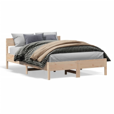 vidaXL tömör fenyőfa ágykeret fejtámlával 120 x 190 cm ágy és ágykellék