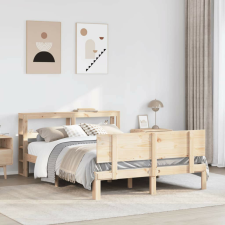 vidaXL tömör fenyőfa ágykeret fejtámlával 120 x 190 cm ágy és ágykellék