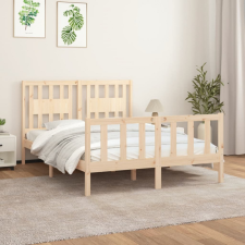 vidaXL tömör fenyőfa ágykeret fejtámlával 120 x 200 cm ágy és ágykellék