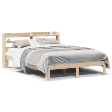 vidaXL tömör fenyőfa ágykeret fejtámlával 135 x 190 cm ágy és ágykellék