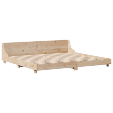 vidaXL tömör fenyőfa ágykeret fejtámlával 180 x 200 cm (850719) ágy és ágykellék
