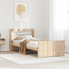 vidaXL tömör fenyőfa ágykeret fejtámlával 90 x 190 cm ágy és ágykellék