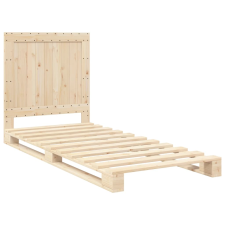 vidaXL tömör fenyőfa ágykeret fejtámlával 90 x 200 cm ágy és ágykellék