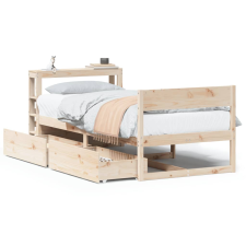 vidaXL tömör fenyőfa ágykeret matrac nélkül 90 x 190 cm (3306402) ágy és ágykellék