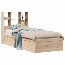 vidaXL tömör fenyőfa ágykeret matrac nélkül 90 x 190 cm (3323476) ágy és ágykellék