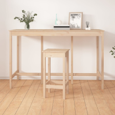vidaXL tömör fenyőfa bárasztal 180 x 80 x 110 cm bútor