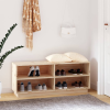vidaXL Tömör fenyőfa cipőszekrény 110 x 34 x 45 cm