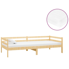 vidaXL tömör fenyőfa dívány matraccal 90 x 200 cm (3083554) ágy és ágykellék