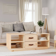 vidaXL tömör fenyőfa dohányzóasztal 100 x 50 x 41 cm bútor