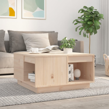 vidaXL tömör fenyőfa dohányzóasztal 60x61x32,5 cm bútor