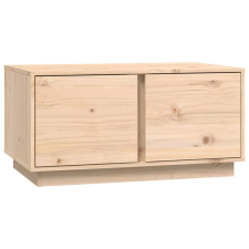 vidaXL tömör fenyőfa dohányzóasztal 80 x 50 x 40 cm (814419) bútor