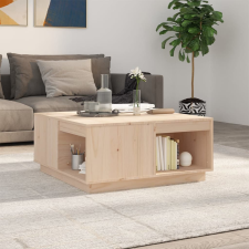 vidaXL tömör fenyőfa dohányzóasztal 80x81x36,5 cm bútor