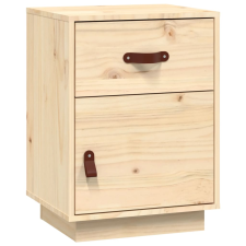 vidaXL tömör fenyőfa éjjeliszekrény 40 x 34 x 55 cm (818305) bútor