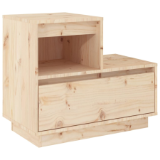 vidaXL tömör fenyőfa éjjeliszekrény 60 x 34 x 51 cm (814374) bútor