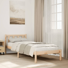 vidaXL tömör fenyőfa extra hosszú ágykeret matrac nélkül 90 x 210 cm ágy és ágykellék