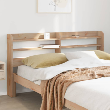 vidaXL tömör fenyőfa fejtámla polcokkal 140 cm ágy és ágykellék