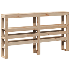 vidaXL tömör fenyőfa fejtámla polcokkal 160 cm (850878) ágy és ágykellék