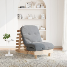 vidaXL tömör fenyőfa futon kanapéágy matraccal 70 x 206 x 11 cm bútor