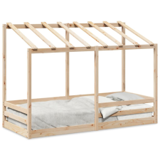 vidaXL tömör fenyőfa gyerekágy tetővel 90 x 190 cm gyermekágy