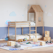 vidaXL tömör fenyőfa gyerekágytető 60 x 99 x 139,5 cm ágy és ágykellék