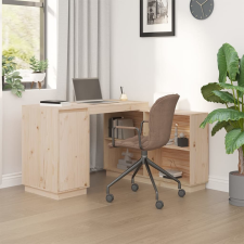 vidaXL tömör fenyőfa íróasztal 110 x 50 x 75 cm íróasztal