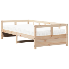 vidaXL tömör fenyőfa kanapéágy matraccal 90 x 190 cm (3321053) ágy és ágykellék
