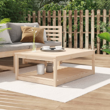 vidaXL tömör fenyőfa kerti asztal 121x82,5x45 cm kerti bútor
