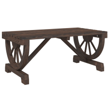 vidaXL tömör fenyőfa kerti dohányzóasztal 90 x 50 x 40 cm (365108) bútor