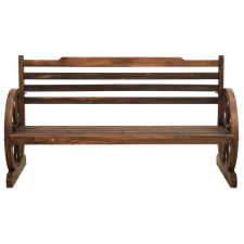 vidaXL tömör fenyőfa kerti pad 142 cm (313892) kerti bútor