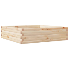vidaXL tömör fenyőfa kerti virágláda 90 x 90 x 23 cm kerti tárolás
